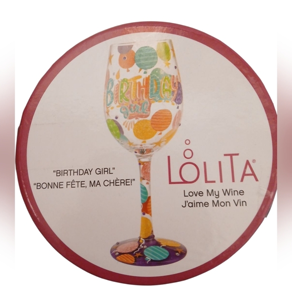 Lolita - 15 Oz Decorative Wine Glass For The Birthday Girl - Picture 1 of 14